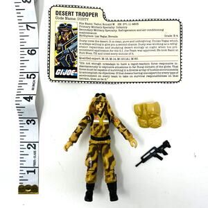 Vintage GI Joe 1984 Desert Trooper Dusty w Card and Accessories